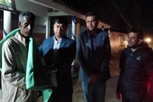 জগন্নাথপুরে দুস্থদের মধ্যে কম্বল বিতরণ