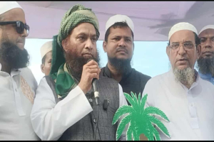 সুনামগঞ্জ-৩ আসনে জমিয়তের প্রার্থী হাম্মাদ আহমদ গাজীনগরীকে ফুলেল শুভেচ্ছায় বরণ