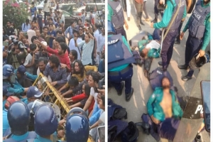 ধ র্ষ ণবি রো ধী বি*ক্ষোভ*কারীদের সঙ্গে পু লি শে র সং ঘ র্ষ