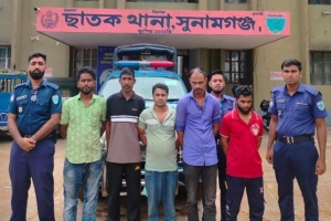 ছাতকে চোরাই সিএনজি সহ ৫ আ*সামি গ্রে ফ তা র 