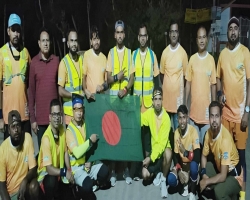 কমলগঞ্জ থেকে সিলেট ৭১ কিলোমিটার আল্ট্রা ম্যারাথন অনুষ্ঠিত