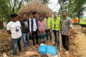 চুনারুঘাটে খড়ের নিছে মিললো  ১০ কেজি গাঁজা