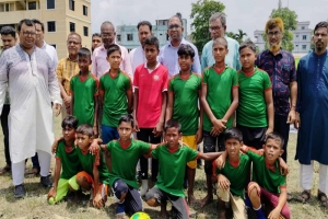 মাধবপুরে বঙ্গবন্ধু গোল্ডকাপ ফুটবল টুর্নামেন্টের উদ্বোধন  