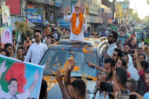 কুলাউড়ায় ধানের শীষের প্রার্থী শওকতুল ইসলামের সমর্থনে বিশাল জনসভা