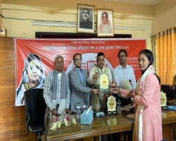 বড়লেখায় বেগম রোকেয়া দিবসে চার জয়ীতাকে সংবর্ধনা 