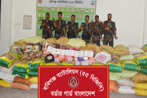হবিগঞ্জে চোরাচালান বিরোধী অভি*যানে ৭০ লাখ টাকার পণ্য জ ব্দ