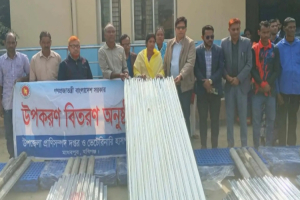 মাধবপুরে ২০০ সুফলভোগীর মাঝে ছাগল পালনের উপকরণ বিতরণ