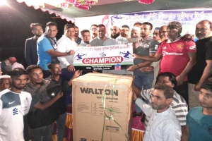 বিশ্বনাথে ১ম টেংরা নাইট মিডবার ফুটবল টুর্নামেন্ট সম্পন্ন 
