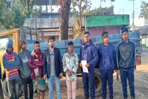 কুলাউড়ায় অ বৈ ধ ভা বে টিলা কা টা য় যুবককে কা রা দ ণ্ড 