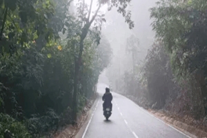 ঘন কু য়া শা র চাদরে ঢে কে রয়েছে মৌলভীবাজারের আকাশ