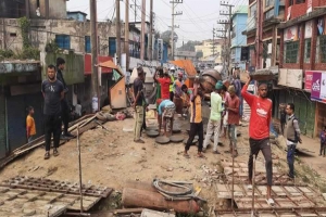 জগন্নাথপুরে দৃষ্টিনন্দন আর্চ সেতু’র স্ল্যাব ঢালাই, দীর্ঘ প্রতীক্ষার অবসান হচ্ছে