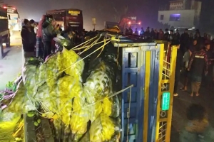 গোবিন্দগঞ্জে সড়ক দু র্ঘ ট না য় নি হ ত ২