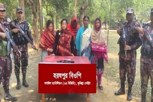 মাধবপুর সীমান্তে ভা*রতীয় নাগরিকসহ ৫ নারী আ ট ক