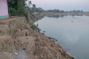 জগন্নাথপুরে কুশিয়ারার ভা*ঙনে বি*পর্যস্ত নদীতীরবর্তী মানুষ