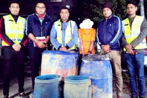 শ্রীমঙ্গলে ৬৬০ লিটার চোলাই মদসহ গ্রেফতার ১