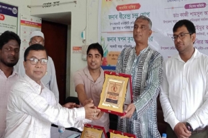 লাখাইয়ে স্বাস্থ্য ও পরিবার পরিকল্পনা বিভাগের  কর্মকর্তার বিদায় সংবর্ধনা