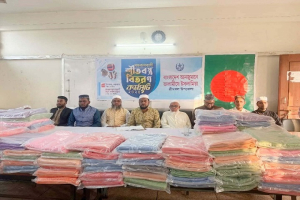 শ্রীমঙ্গলে তালামীযের উদ্যোগে শতাধিক অস*হায় মানুষের মাঝে শীতবস্ত্র বিতরণ