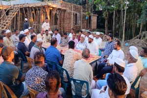 গোয়াইনঘাটে নি/হ/ত ছাত্রদল নেতা বদরুলের বাড়িতে বিএনপির নেতৃবৃন্দ