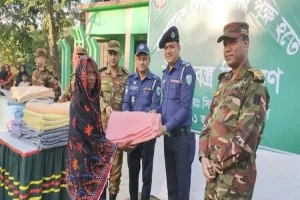 দোয়ারাবাজারে সে না বা হি নী র শীতবস্ত্র বিতরণ