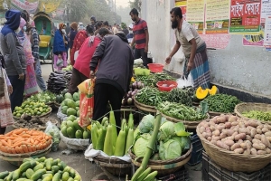 ১০-২০ টাকা বেড়েছে সবজির দাম, চড়া পেঁয়াজের বাজারও