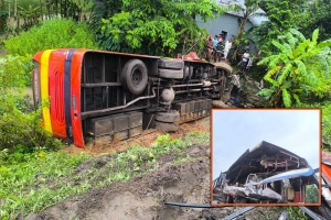 হবিগঞ্জে দুই বাসের সং'ঘর্ষে চালক নি'হত, আ'হত ২০