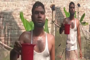 স্ত্রীর ডিভোর্স পেপারে স্বাক্ষর করে দুধ দিয়ে গোসল করলেন স্বামী