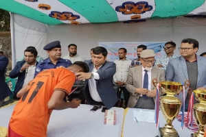 জগন্নাথপুরে 'জুলাই স্মৃতি ফুটবল' টুর্নামেন্টে সৈয়দপুর-শাহারপাড়া ইউনিয়ন একাদশ চ্যাম্পিয়ন