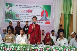 বড়লেখায় স্বাধীনতা দিবসে মুক্তিযোদ্ধা ও শহীদ পরিবারের সদস্যদের সংবর্ধনা