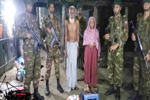 হবিগঞ্জে সেনাবাহিনীর অভিযানে ৮০ বছরের মা দ ক ব্যাবসায়ী স্বামী স্ত্রী গ্রে ফ তা র
