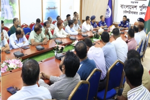 চা বাগানের ম্যানেজারদের সাথে পুলিশ সুপারের মতবিনিময়