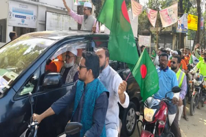 সুনামগঞ্জ-১ আসনে জামায়াত প্রার্থীর মোটরসাইকেল শোডাউন