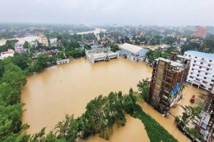 বন্যার ঝুঁ'কিতে সিলেট বিভাগ