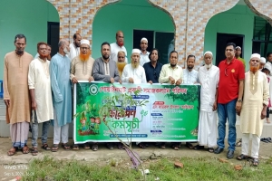 গোয়াইনঘাটের নন্দিরগাঁওয়ে প্রবাসী সমাজ কল্যাণ পরিষদের বৃক্ষরোপণ