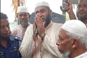 কুলাউড়ায় প্যারোলে মুক্তি পেয়ে বাবার জা*নাজায় যুবলীগ নেতা