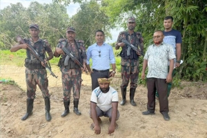 মাধবপুরে অ বৈ ধ ভাবে বালু উত্তোলনের দায়ে ১ লাখ টাকা অ র্থ দ ন্ড