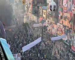 সমাবেশে নেতাদের বক্তব্য বন্ধ