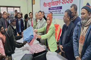 বড়লেখায় সহস্রাধিক শীতার্তদের মাঝে প্রাইম ব্যাংকের কম্বল বিতরণ