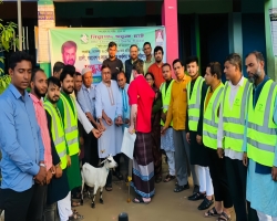 বড়লেখায় নিসচার ৩০তম প্রতিষ্ঠাবার্ষিকী পালন ও ছাগল বিতরণ 