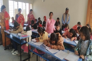 কমলগঞ্জে মনিপুরী ভাষার বার্ষিক মুল্যায়ন পরীক্ষা অনুষ্ঠিত