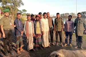 টাঙ্গুয়ার হাওরে অ ভি যা নে কোনাজালসহ আ ট ক ৬  