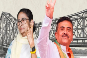 পশ্চিমবঙ্গে পালাবদলের ইঙ্গিত, এগিয়ে বি জে পি