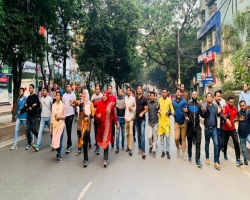 রাজধানীতে ছাত্রদলের মিছিল