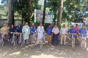 জগন্নাথপুরে বিনামূল্যে বাইসাইকেল পেলেন ৬৪ জন