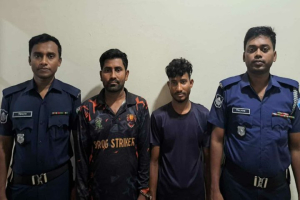 হবিগঞ্জে পুলিশের উপর হা ম লা র ঘটনায় আ ট ক ২