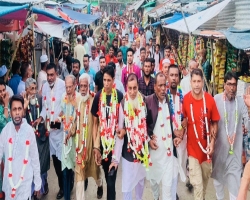 শান্তিগঞ্জে কৃষকলীগের আনন্দ মিছিল