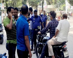 হবিগঞ্জে যানজট নিরোসন ও অবৈধ যানবাহনের বিরুদ্ধে অভিযান