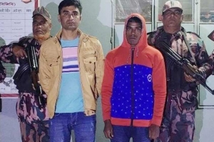 ছাতকের ভারতীয় সীমান্তে দুই অ*নুপ্রবেশকারী আ ট ক