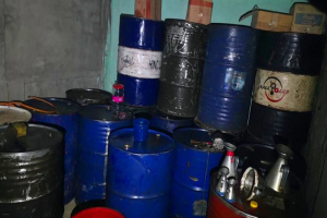 কমলগঞ্জে ১৬০০ লিটার জ্বালানি তেল জ*ব্দ