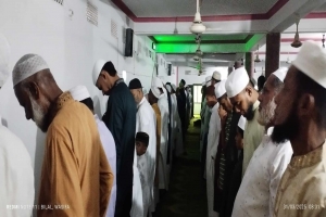 জগন্নাথপুরে শান্তিপূর্ণ পরিবেশে ঈদের জামাত অনুষ্ঠিত