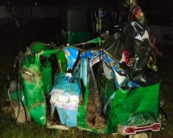 হবিগঞ্জে ত্রিমুখী সড়ক দুর্ঘটনায় ৩ জন নিহত  